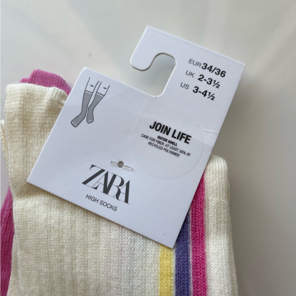 Zara Two-Pack Athletic High Socks, 10-11 years - Picture 3 of 5